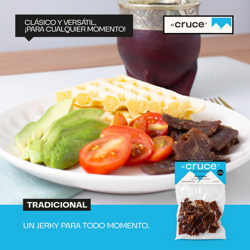 Charqui - Jerky Tradicional El Cruce Pack Viajero 40g