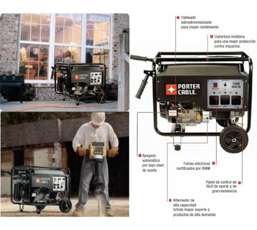 Generador Pci5000 Porter Cable A Explosion/electrico 5200w