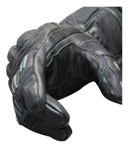 Imagem 4 de 7 de Luva X11 Impact 2 Cano Longo Motoqueiro Moto Couro Proteção