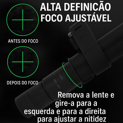 Monóculo Digital Com Visão Noturna E Retículo