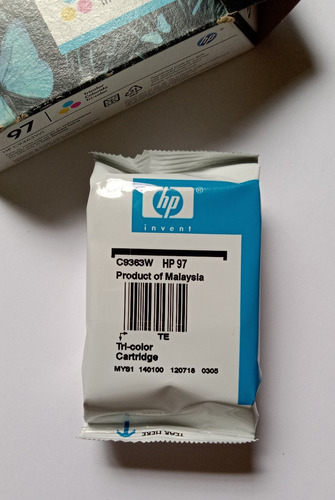 Tinta Hp 97 C9363wl Caducada 2014 Para Piezas O Refacciones