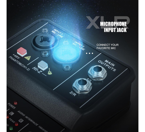 Interfaz De Audio Usb Portátil Interfaz De Consola