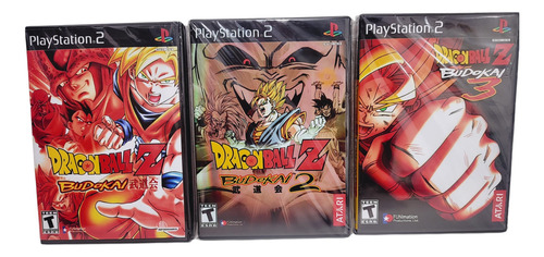 Coleção Dragon Ball Z Budokai 1 Ao 3 Para Ps2