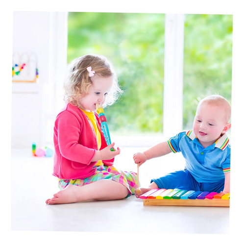 G 2 Piezas Clarinete Grabadora Para Niños Tambor De Bebe