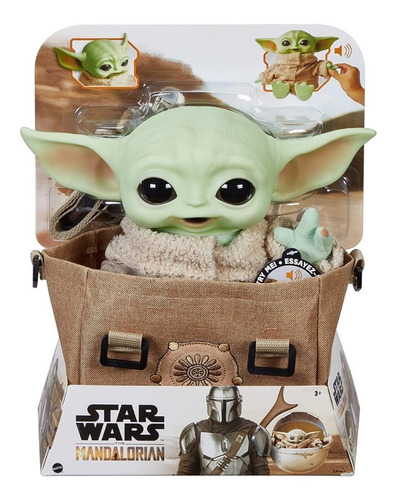 Star Wars - Grogu - Baby Yoda Con Sonido Y Bolso 
