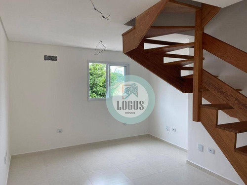 Imagem 2 de 19 de Apartamento Novo E Diferenciado Duplex Com Cobertura De 76m² Bem Distribuído, Com 3 Andares. À Venda Por R$ 317.000,00 - Vila América - Santo André/sp - Ad0005