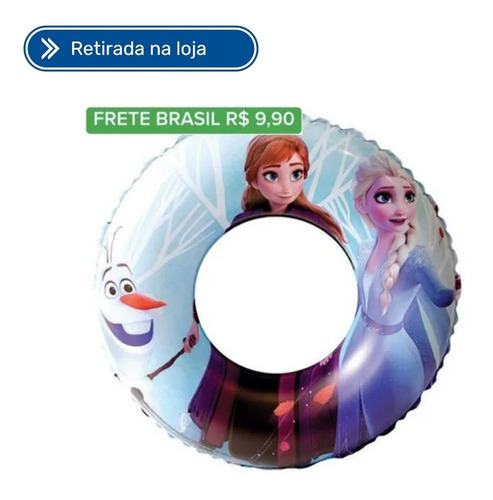 Boia Circular Infantil 60cm Frozen Etitoys Dyin-024 Lm4