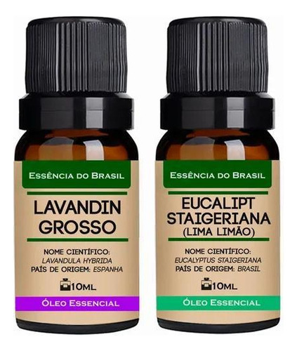 Kit 2 Óleos Essenciais 10ml - Lavandim + Eucalipto