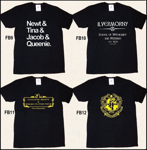 Imagen 4 de 9 de Remeras Estampada Fantastic Beasts Animales Fantásticos Newt
