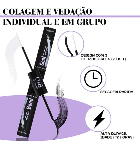 Kit Cílios Postiços B&Qaugen 30D+40D Fácil Aplicação Alta Fixação Efeito Natural Leves Não Incomoda Ideal para Iniciantes Resultado Profissional Custo Benefício miniatura 4