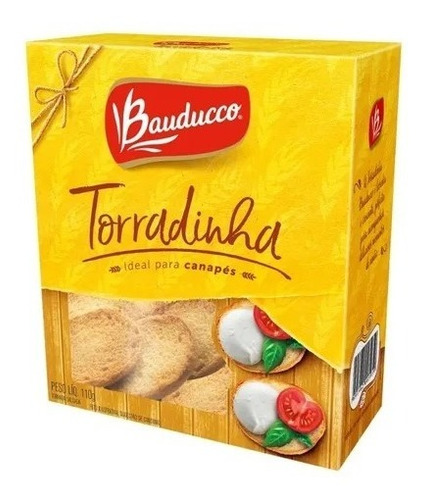 Imagem 1 de 1 de Torradinha Levemente Salgada Bauducco Para Canapés 110g