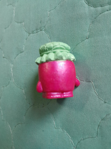 Figura Muñeco Shopkins Recipiente Abuelita Rosa Tapa Menta (Usado)