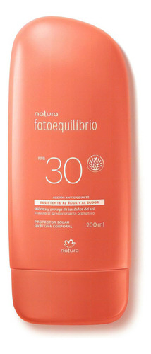 Loción Protectora Solar Natura Fotoequilibrio Corporal Fps30