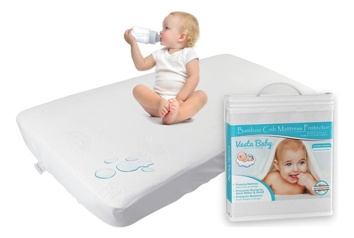 ~? Vesta Baby Baby Crib Colchón Pad Protector Protector Sile