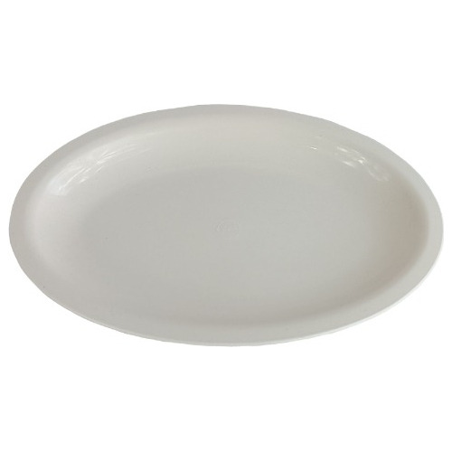 20 Platos Tampiqueños Mini Blanco 22.9cm 332ml Ovalado
