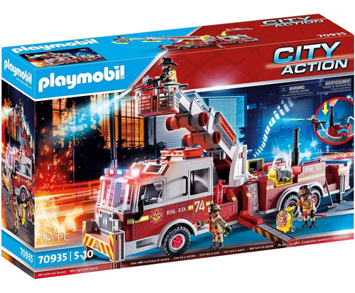 Playmobil VehĂculos De Rescate, Motor De Bomberos Con Escale