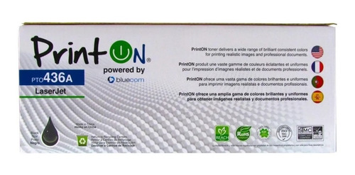 Toner Printon Pto436 Compatible Con Hp Cb436a M1120 M1522 