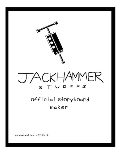 Libro: Jackhammer Studios Official Storyboard Maker: Blank S