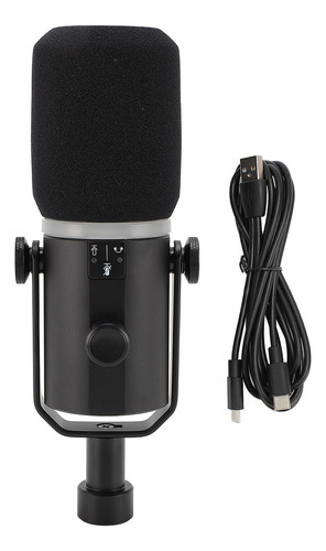 Micrófono Dinámico Usb De Grabación Pm1 Xlr Para Podcasting