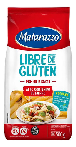 Oferta! Fideos Penne Rigate Sin Gluten Tacc Matarazzo 500 Gr