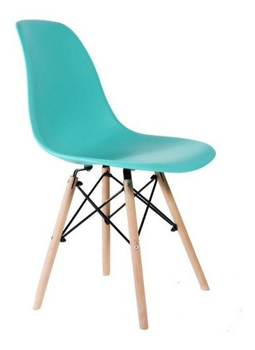 Silla Eames Dsw Turquesa Vintage Clasica Armada / Kubus