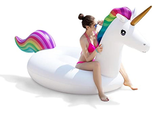 Jasonwell Big Inflatable Unicorn Pool Float