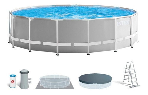 Piscina Armable Redondo 457cm Intex Filtro-escalera