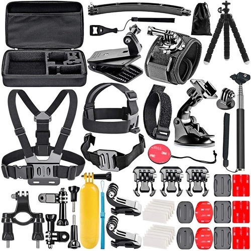 Kit 50 En 1 Accesorios Cámaras Deportivas Gopro 9 8 7 6 5 4