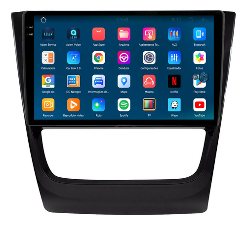 Multimídia Gol G6 9p Aikon Electron Carplay 2gb 64gb Voz