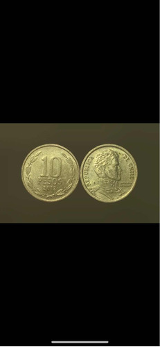 Moneda Año 2012 10 Pesos De Chile