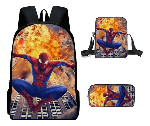 Mochila Con Estampado De Spiderman De Disney Marvel Para Est