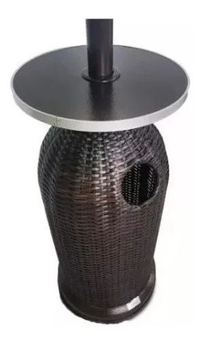 Imagen 2 de 3 de Calefactor Estufa Exterior Patio A Gas Tipo Hongo Ruedas
