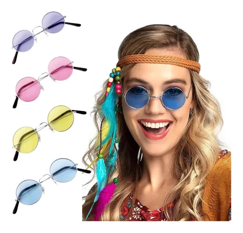 Gafas Hippies Redondas de Colores