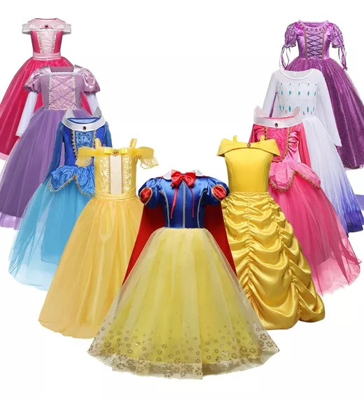 Disfraz Princesa Blanca Nieves Sofia Rapunzel Vestido Fiesta