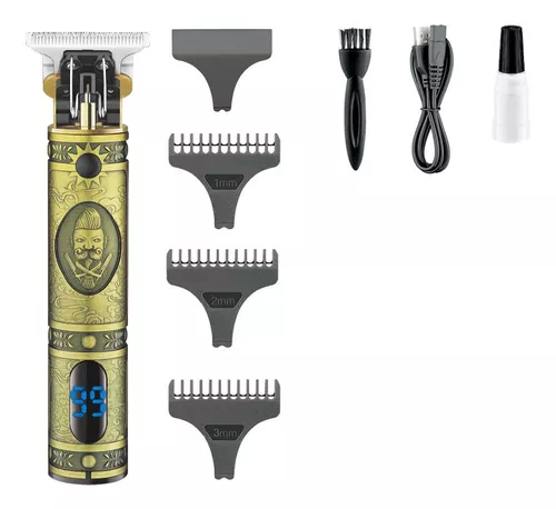 Maquina de corte de pelo Afeitadora De Barba para Hombre Recargable Máquina  de Afeitar y Corte de Pelo Perfilar - BUDA KLACK, Dorado