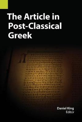 Libro The Article In Post-classical Greek - Daniel King