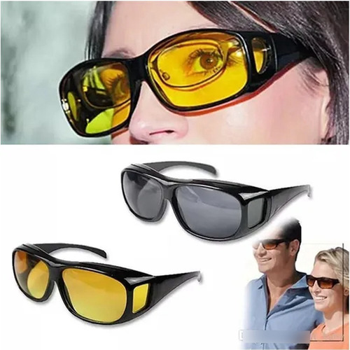 Imagen 2 de 8 de Pack 2 Lentes De Sol Hd Noche Y Dia Proteccion Uv Gyb Store