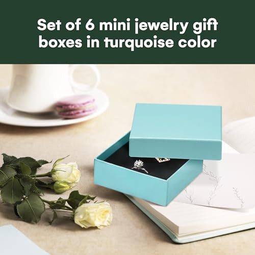 Caja Regalo Joyas 6 Uds Cartón, Aretes, Pulseras, Collares