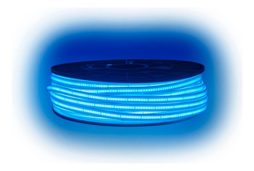 Manguera Led Cob 50 Metros Alta Potencia 110v Luz Azul Cielo