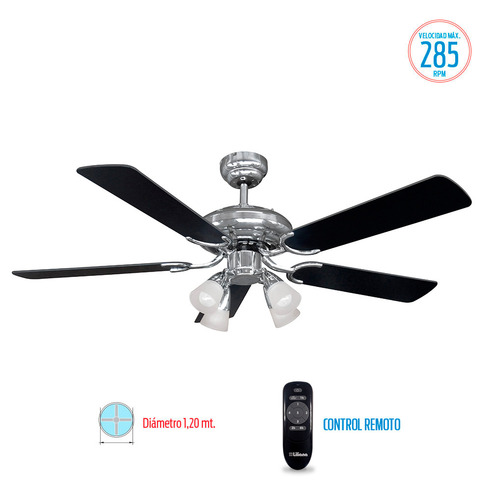 Ventilador De Techo Liliana Con Luz Vthm415r