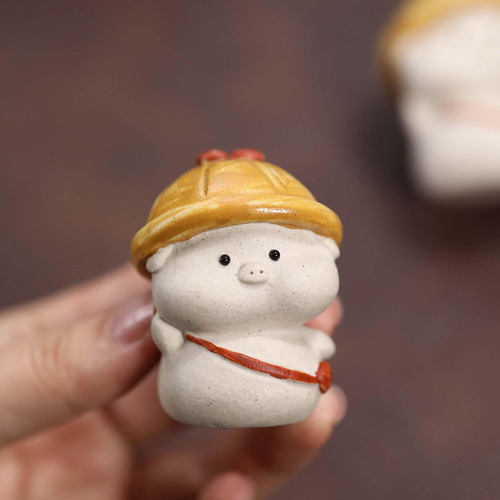 Mini Estatua De Cerdo Para Mascota De Té, Adorno De Cerdo