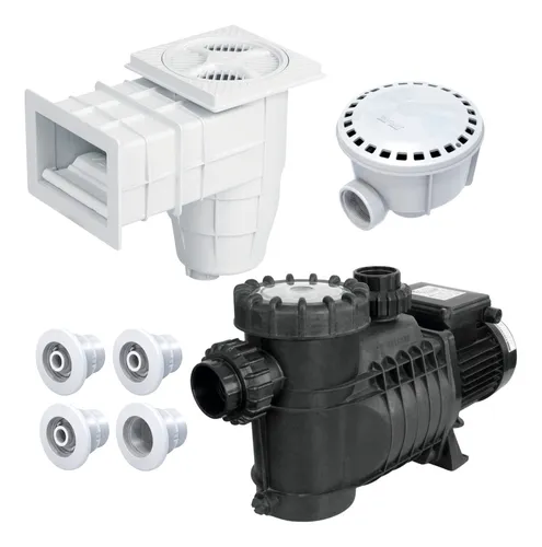 comprar Kit Pileta Hormigón Vulcano Bomba 3\u002F4hp Bae075 Skimmer Y Acc