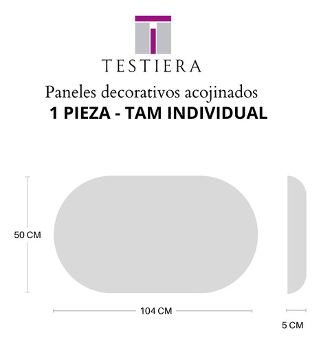 Cabecera Individual Fija Testiera Mod. Capsula