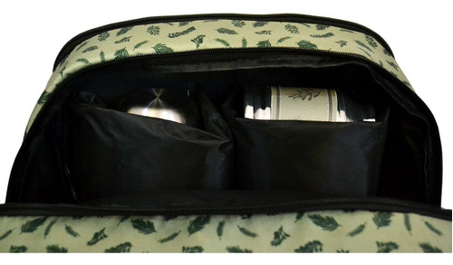 Imagen 6 de 10 de Equipo De Mate Premium Mochila Termo De Acero Green