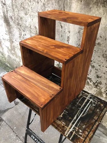 comprar Escalera Para Mascotas Perro Gato Color Caoba Ap Creaciones