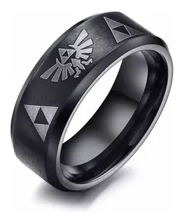 Anillo Leyenda De Zelda Trifuerza Acero Inoxidable Unisex