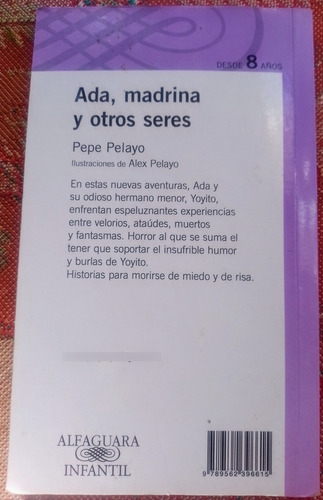 Ada, Madrina Y Otros Seres. Libro De Pepe Pelayo (Usado)