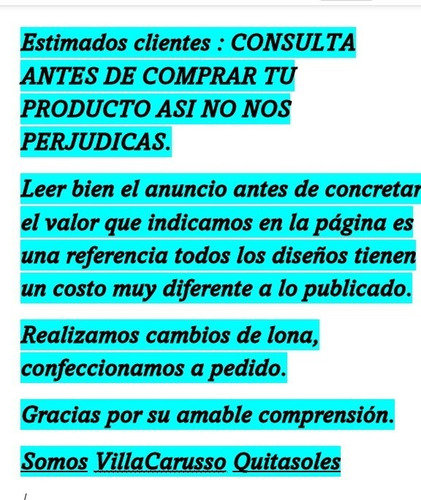 Imagen 10 de 10 de Cambio De Toldos Colgantes, Pérgolas, Solo Pedidos.