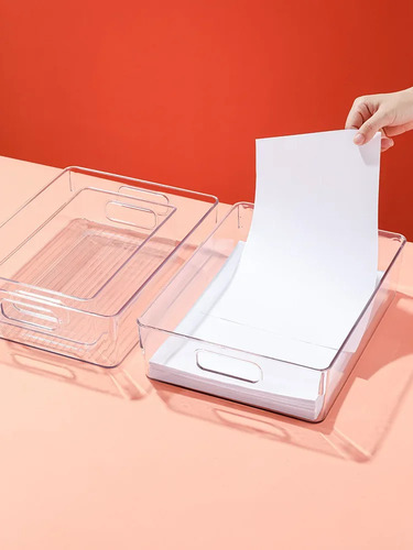 Caja De Almacenamiento De Escritorio De Plástico De Estilo J