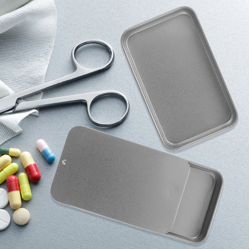 Salve Tins, Caja De Lata Con Tapa Corredera, 6 Unidades